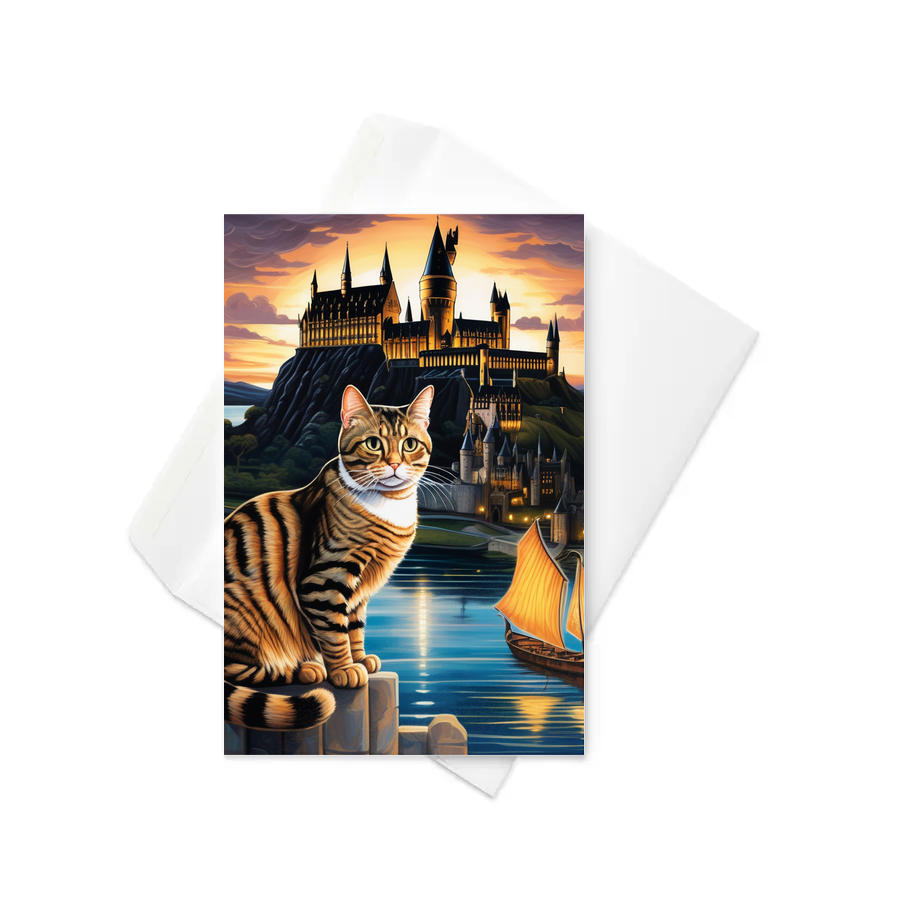 PugMug Custom Tabby Exotic Cat Greeting Card