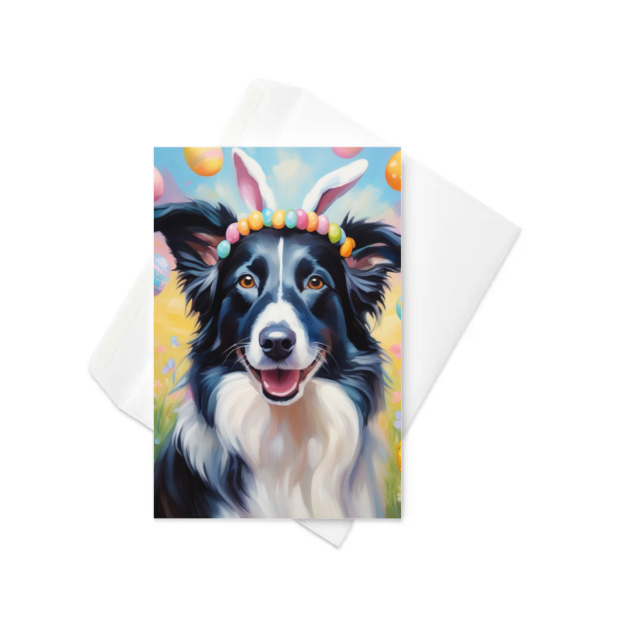 PugMug Custom Border Collie Greeting Card