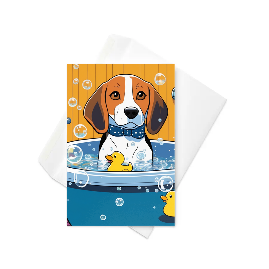 PugMug Custom Beagle Greeting Card