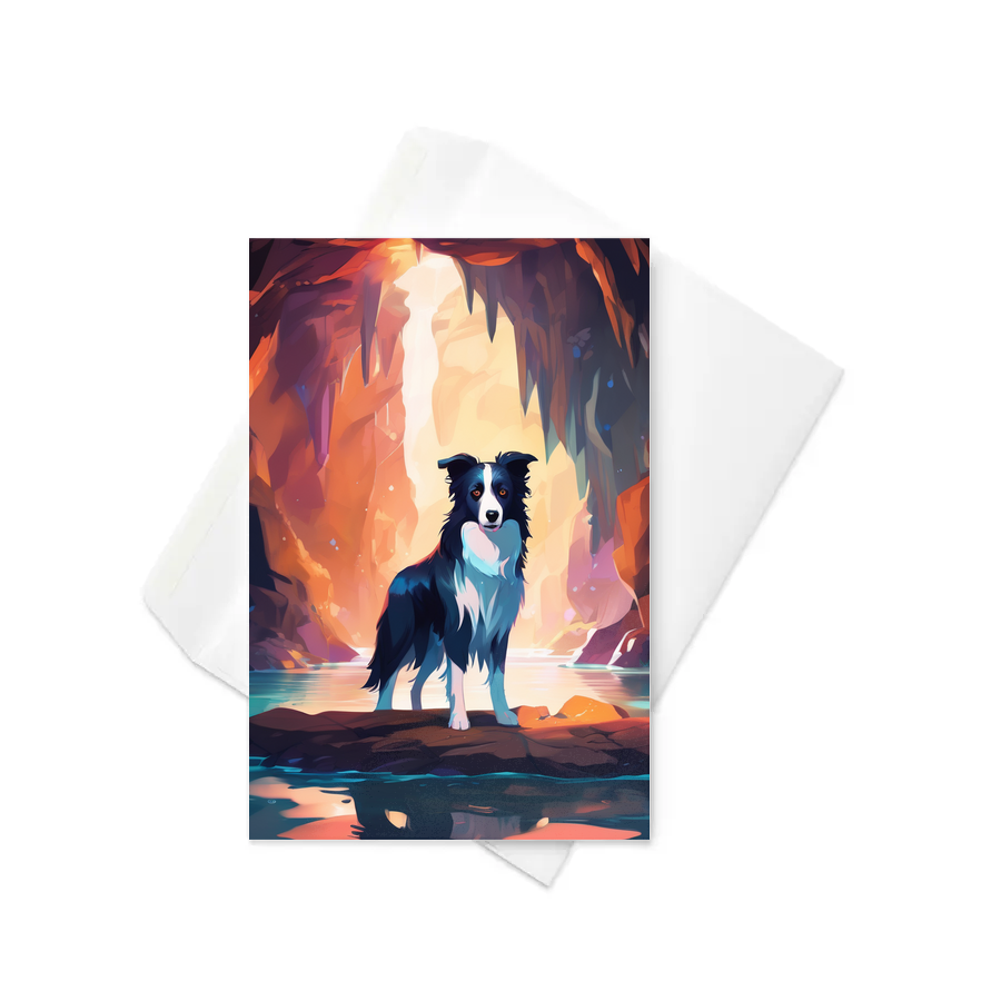 PugMug Custom Border Collie Greeting Card