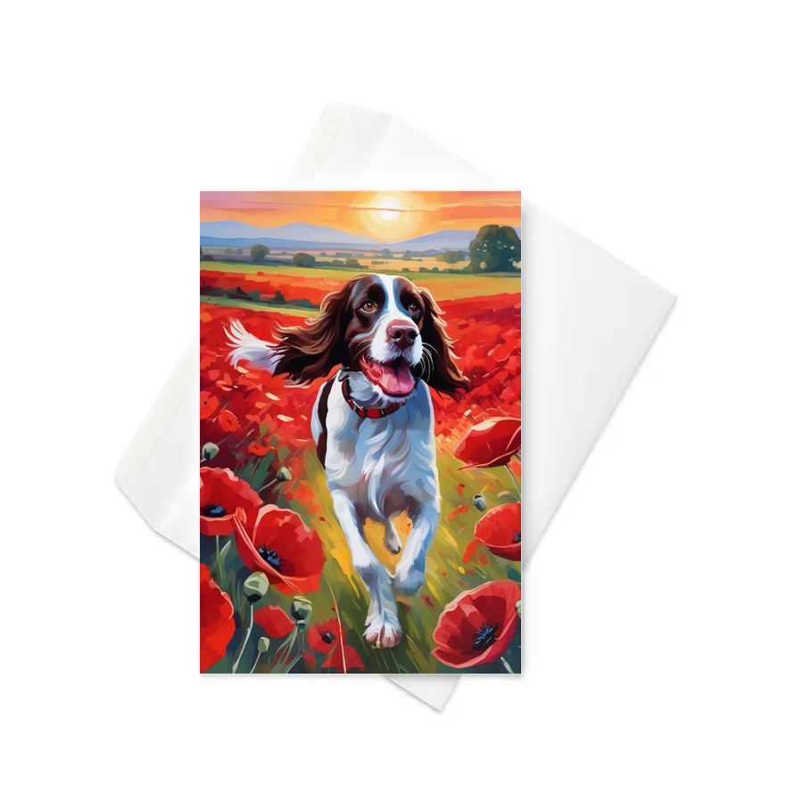 PugMug Custom English Springer Spaniel Greeting Card