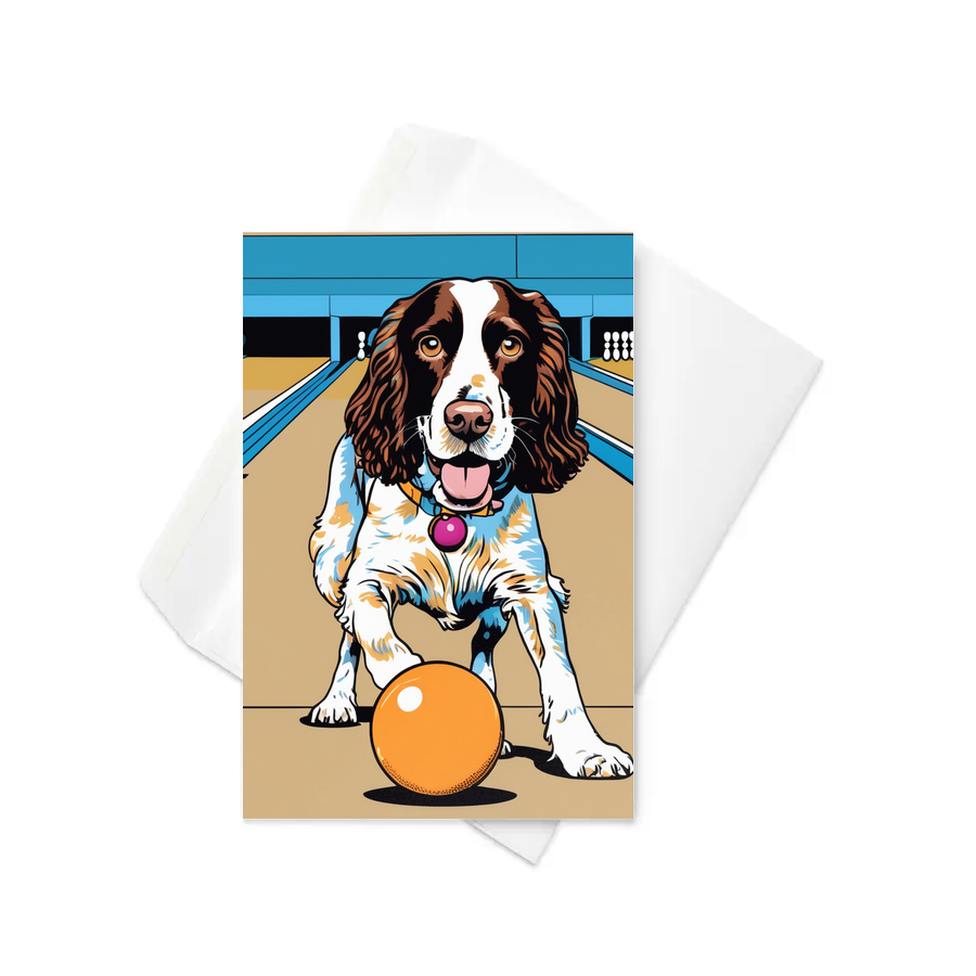 PugMug Custom English Springer Spaniel Greeting Card