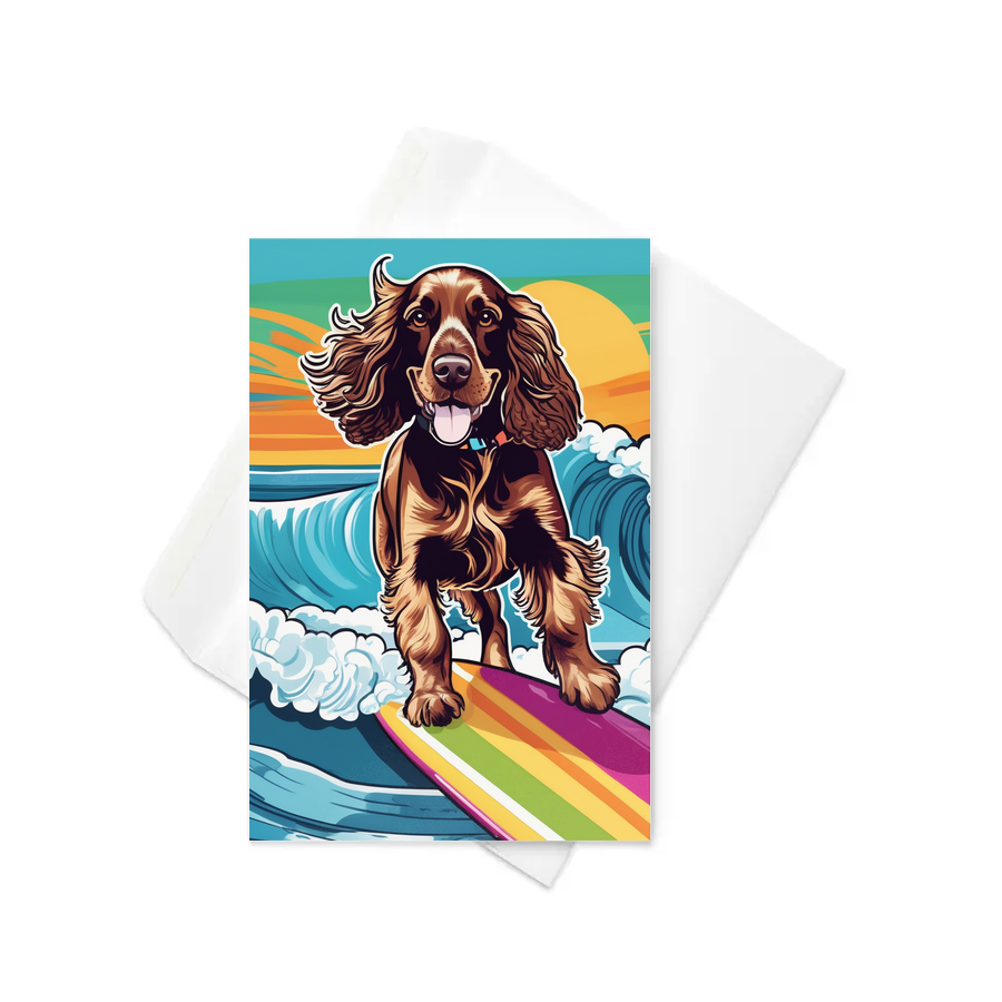 PugMug Custom English Cocker Spaniel Greeting Card