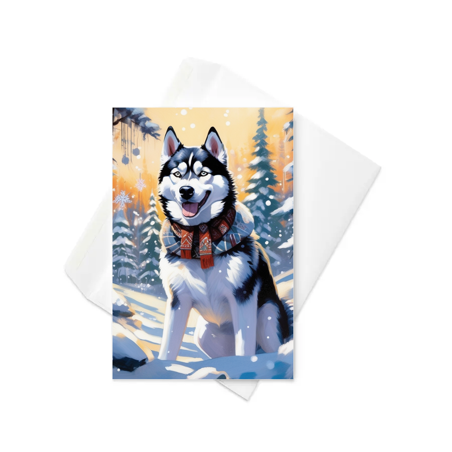PugMug Custom Siberian Husky Greeting Card