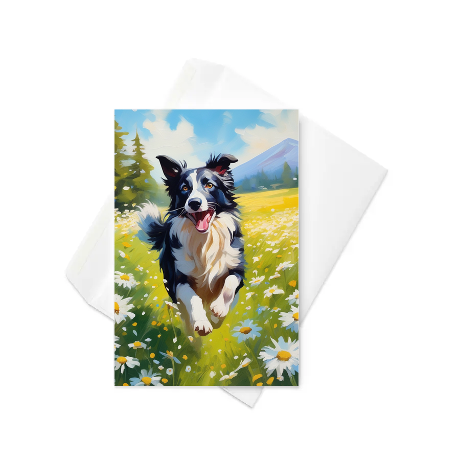 PugMug Custom Border Collie Greeting Card
