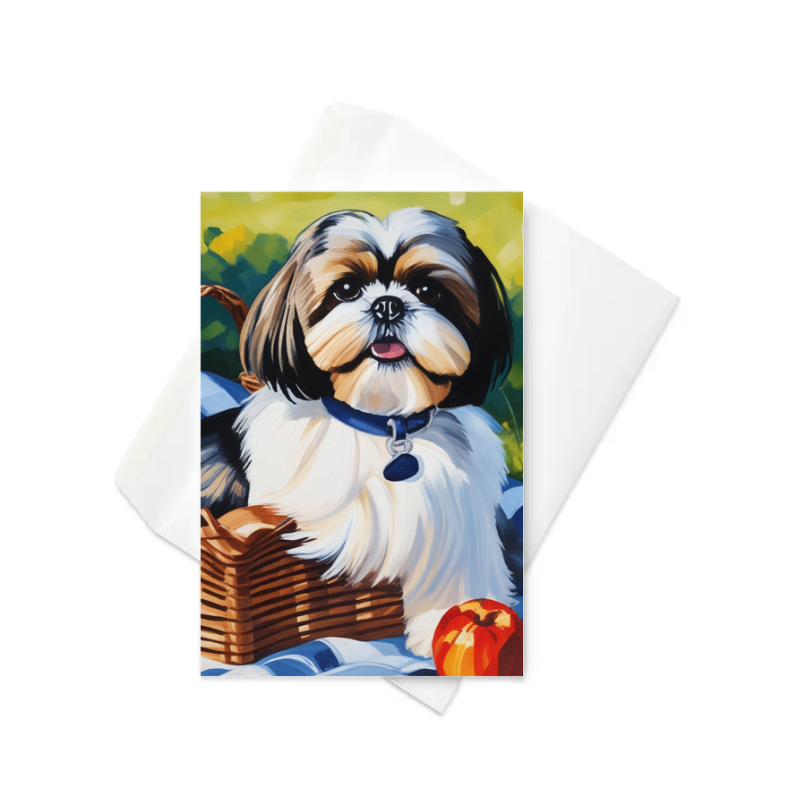 PugMug Custom Shih Tzu Greeting Card