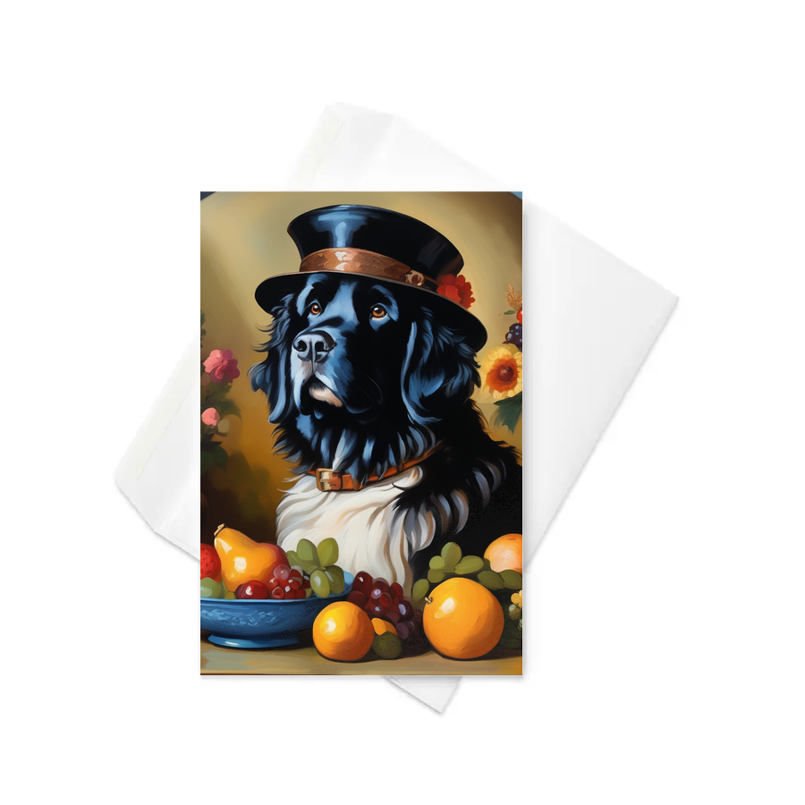 PugMug Custom Newfoundland Greeting Card