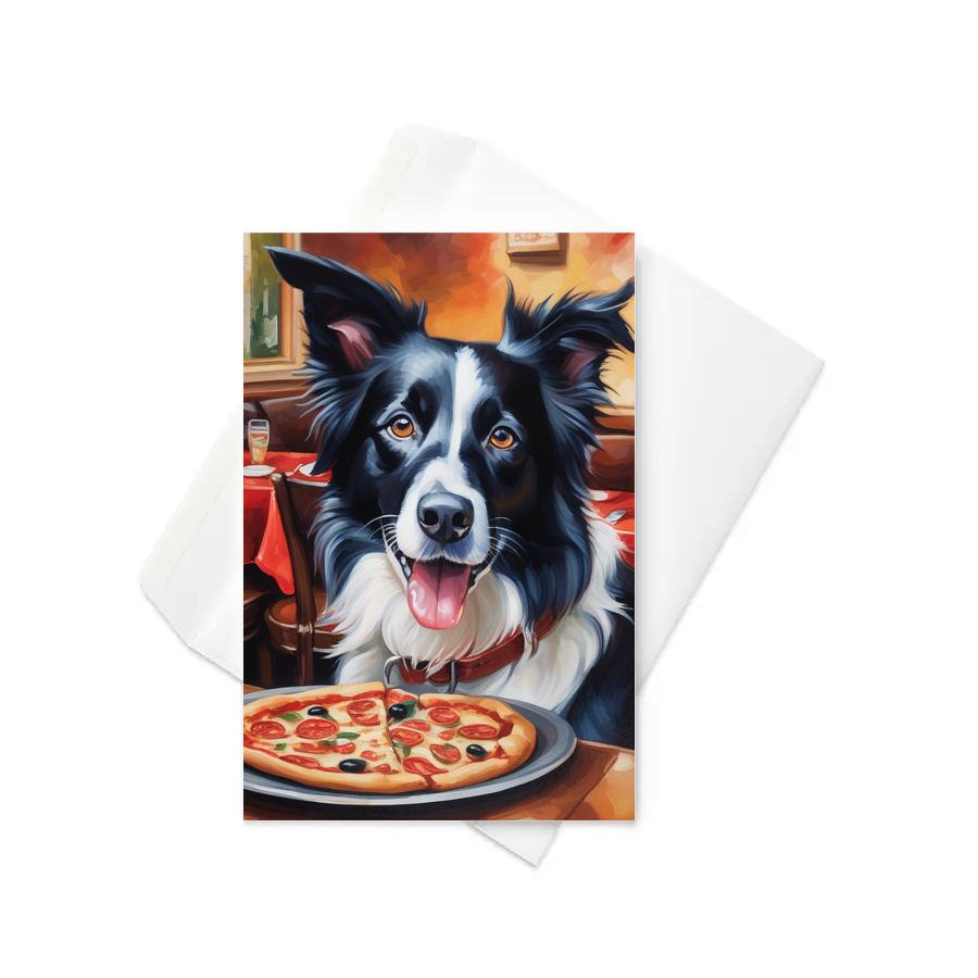 PugMug Custom Border Collie Greeting Card