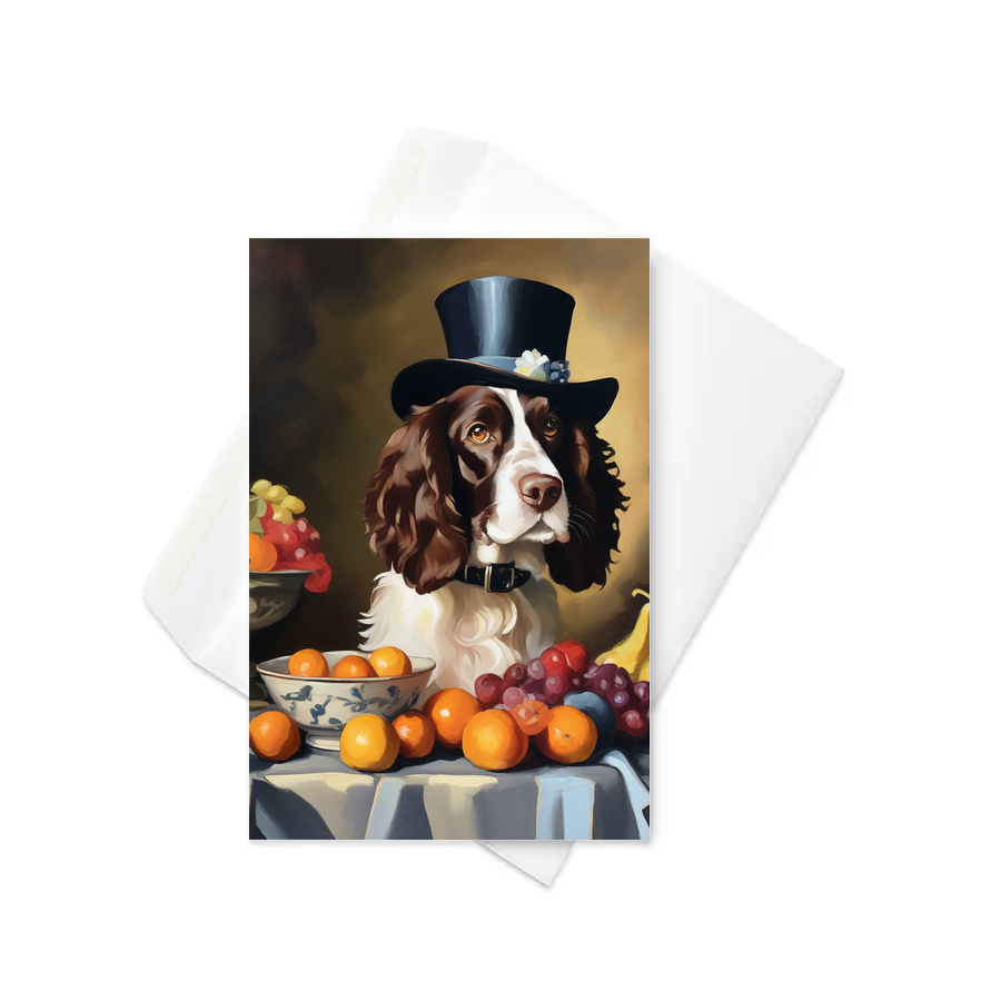PugMug Custom English Springer Spaniel Greeting Card