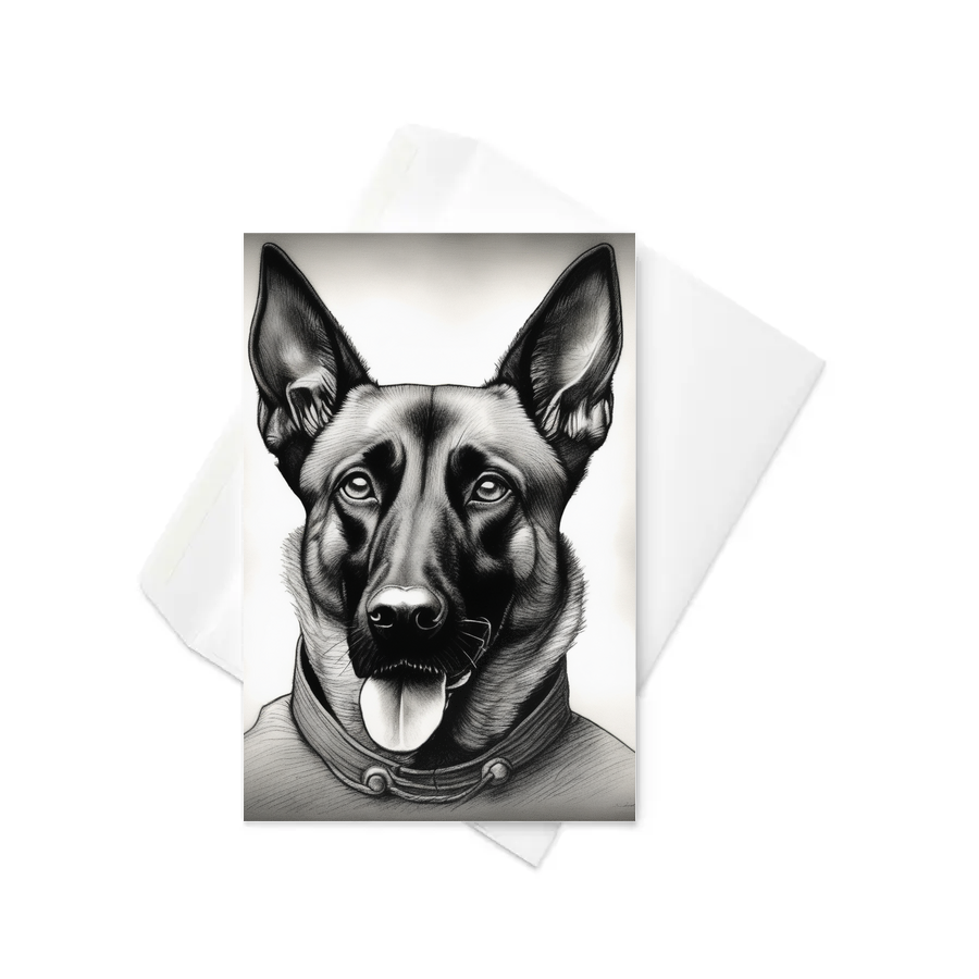 PugMug Custom Belgian Malinois Greeting Card