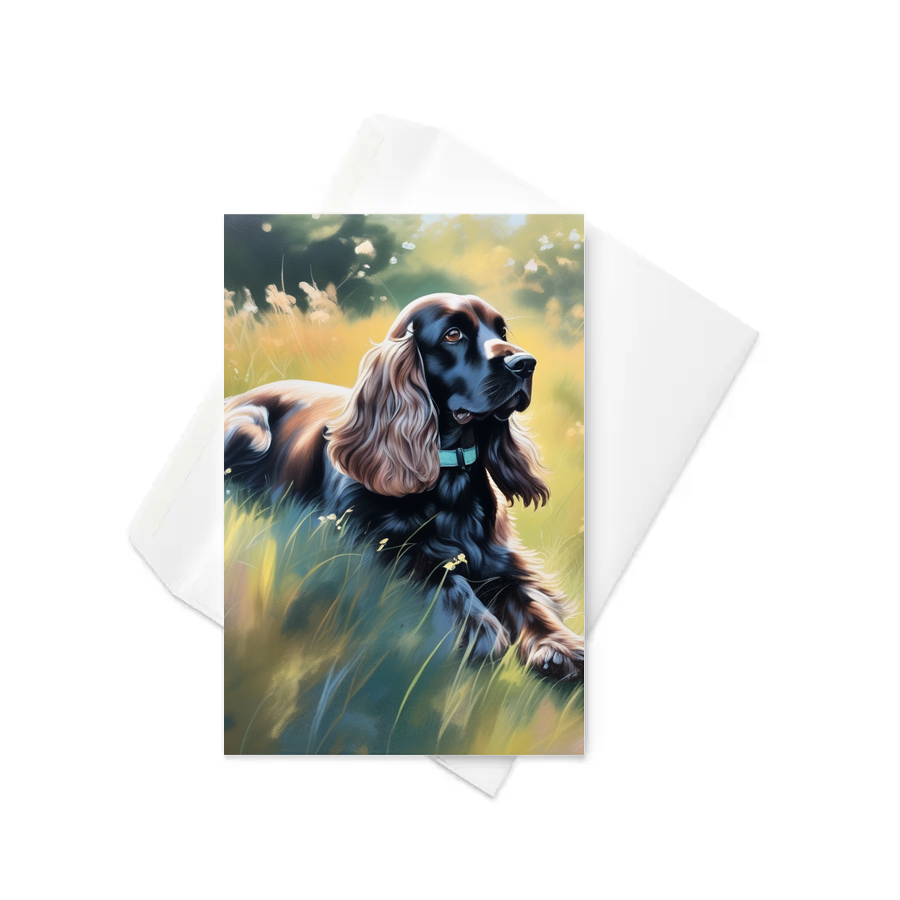 PugMug Custom Cocker Spaniel Greeting Card