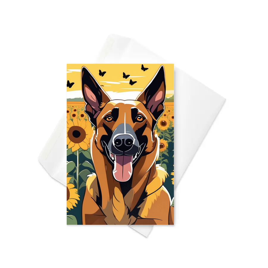 PugMug Custom Belgian Malinois Greeting Card
