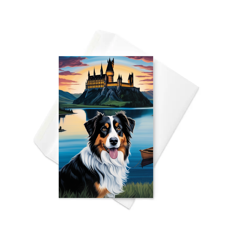 PugMug Custom Miniature American Shepherd Greeting Card