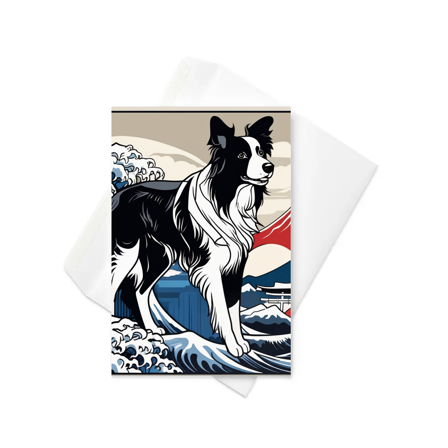 PugMug Custom Border Collie Greeting Card