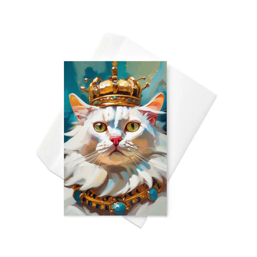 PugMug Custom White Exotic Cat Greeting Card