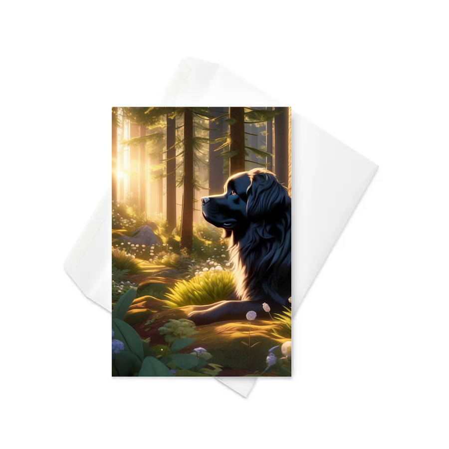 PugMug Custom Newfoundland Greeting Card