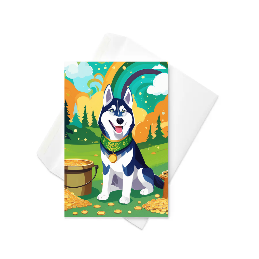 PugMug Custom Siberian Husky Greeting Card
