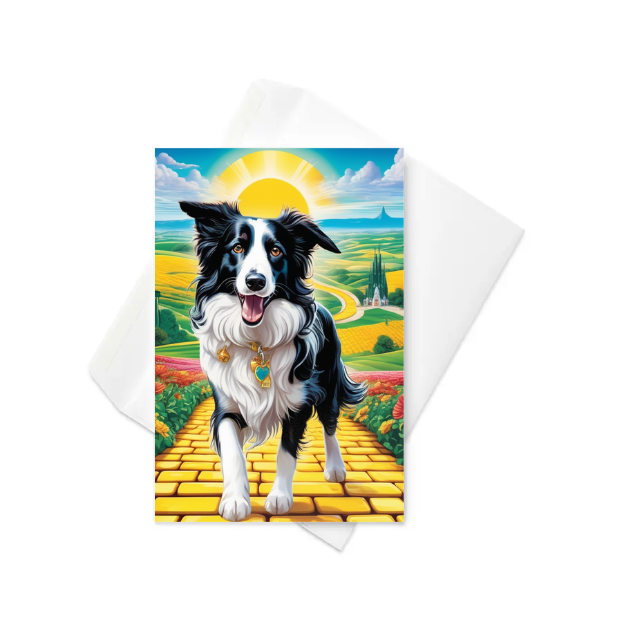 PugMug Custom Border Collie Greeting Card