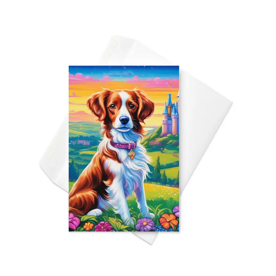 PugMug Custom Brittany Dog Greeting Card