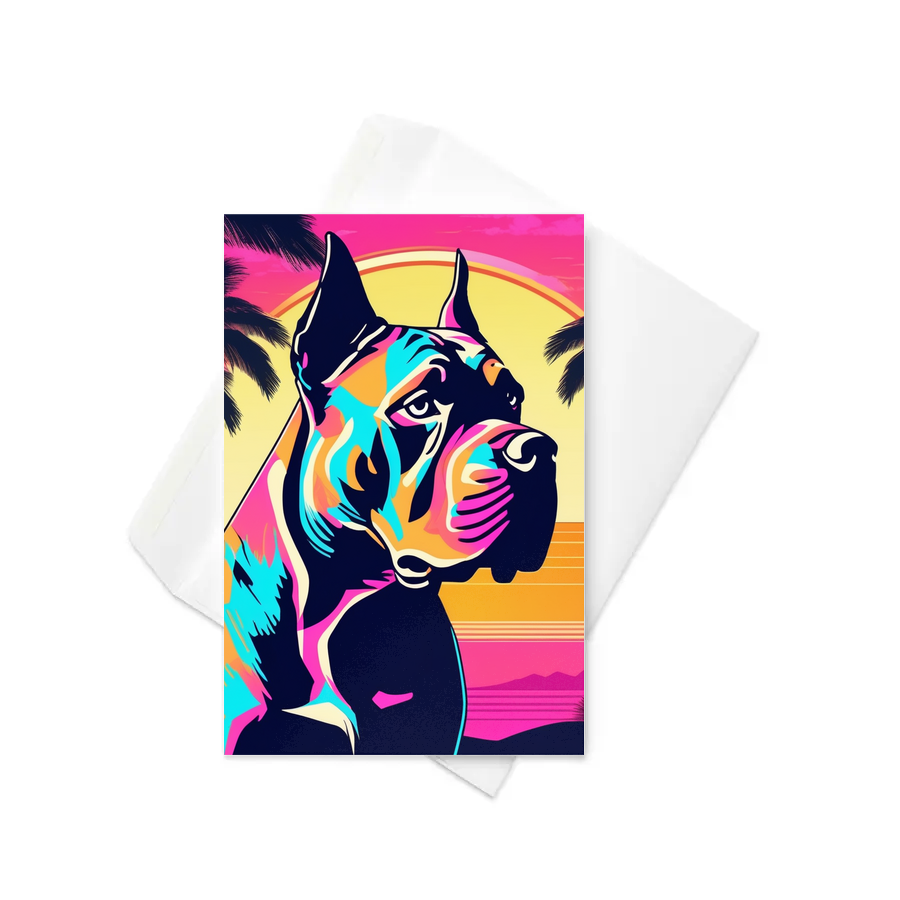 PugMug Custom Cane Corso Greeting Card