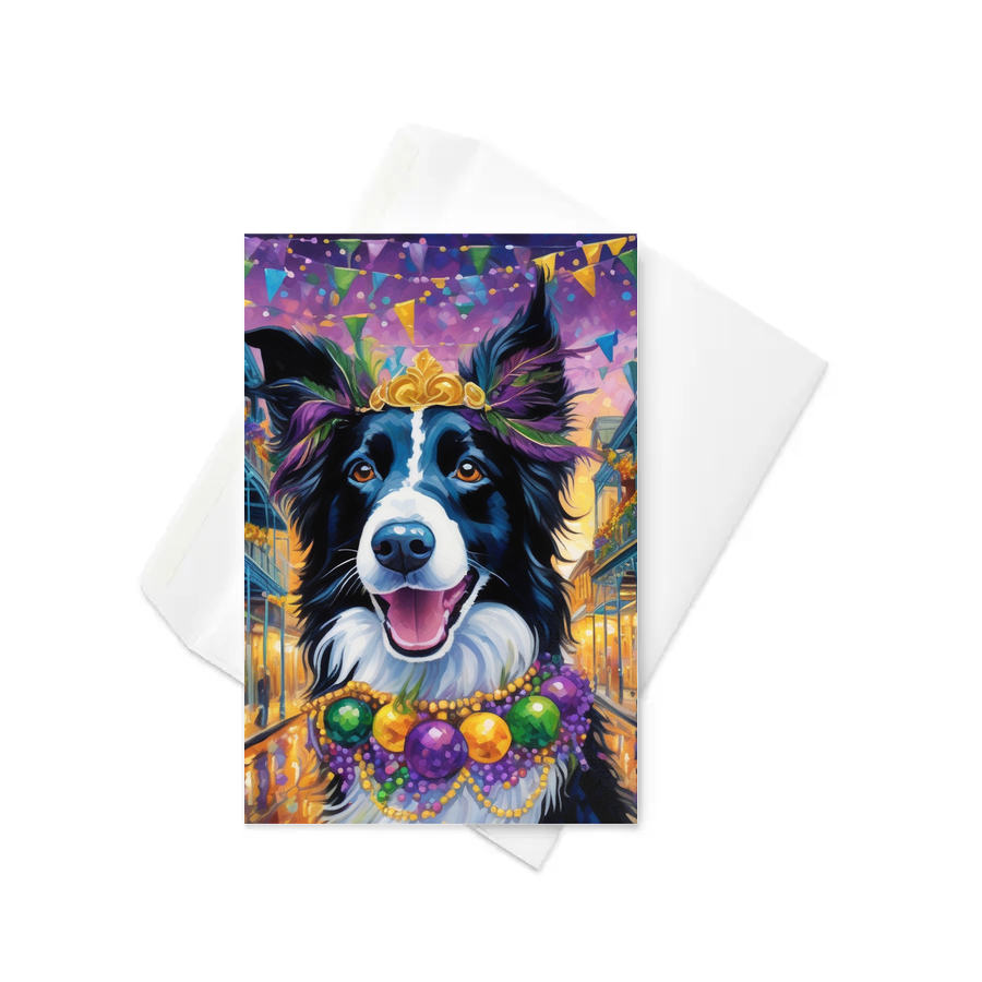 PugMug Custom Border Collie Greeting Card
