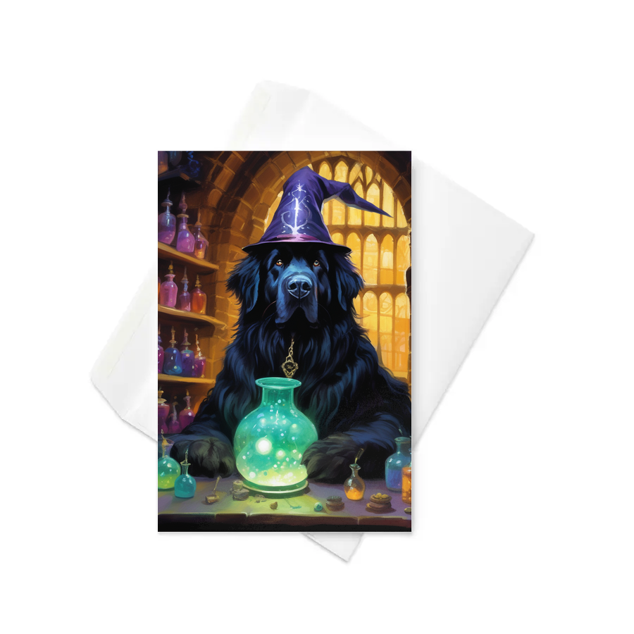 PugMug Custom Newfoundland Greeting Card