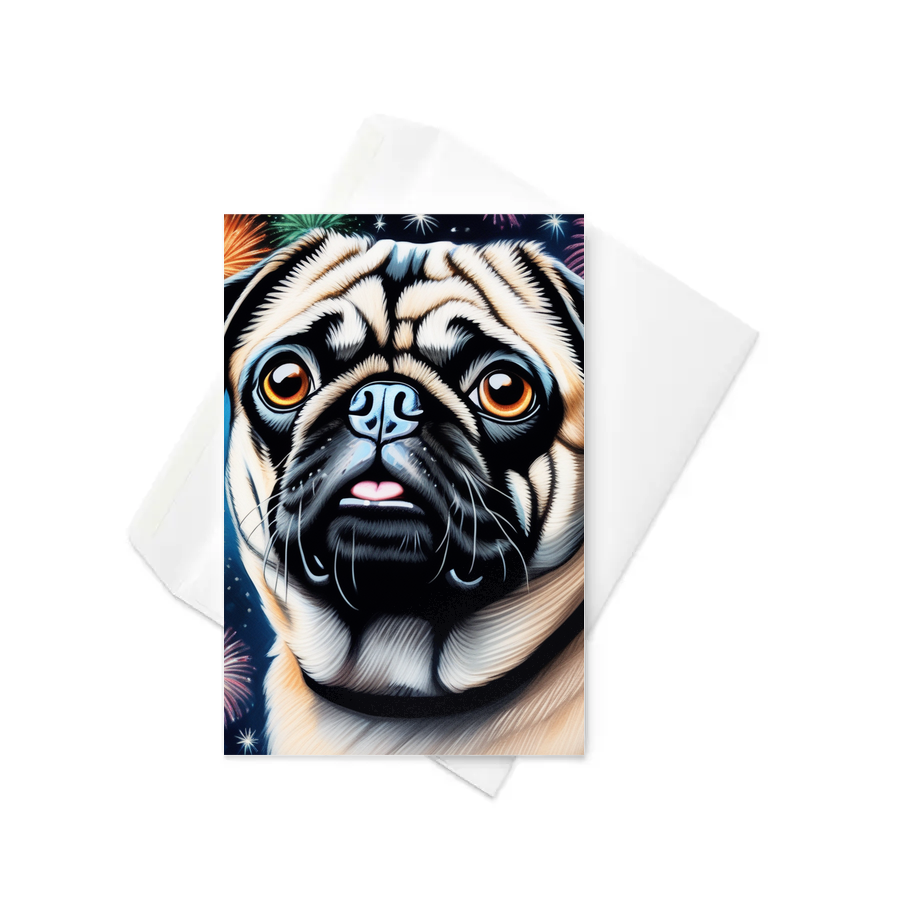 PugMug Custom Pug Greeting Card