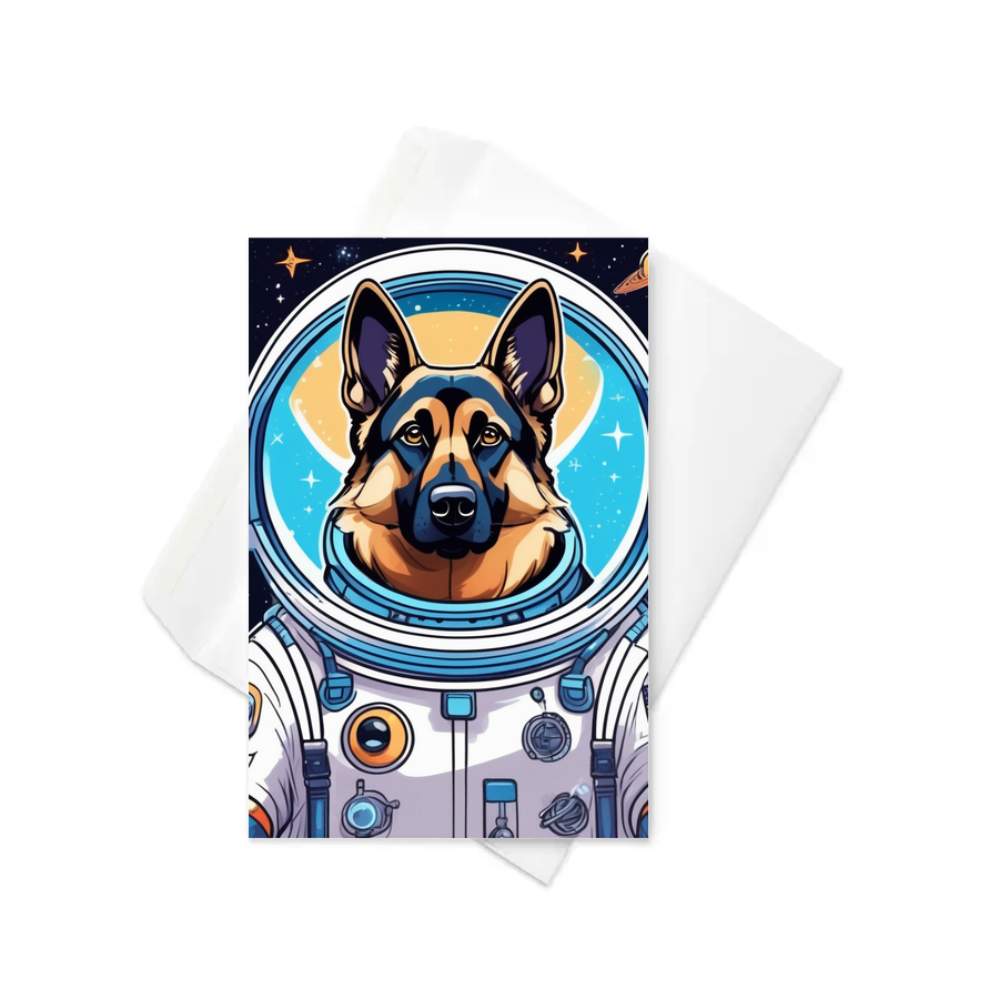 PugMug Custom German Shepherd Dog Greeting Card