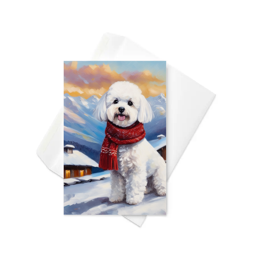 PugMug Custom Bichons Frise Greeting Card