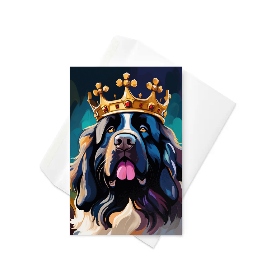 PugMug Custom Newfoundland Greeting Card