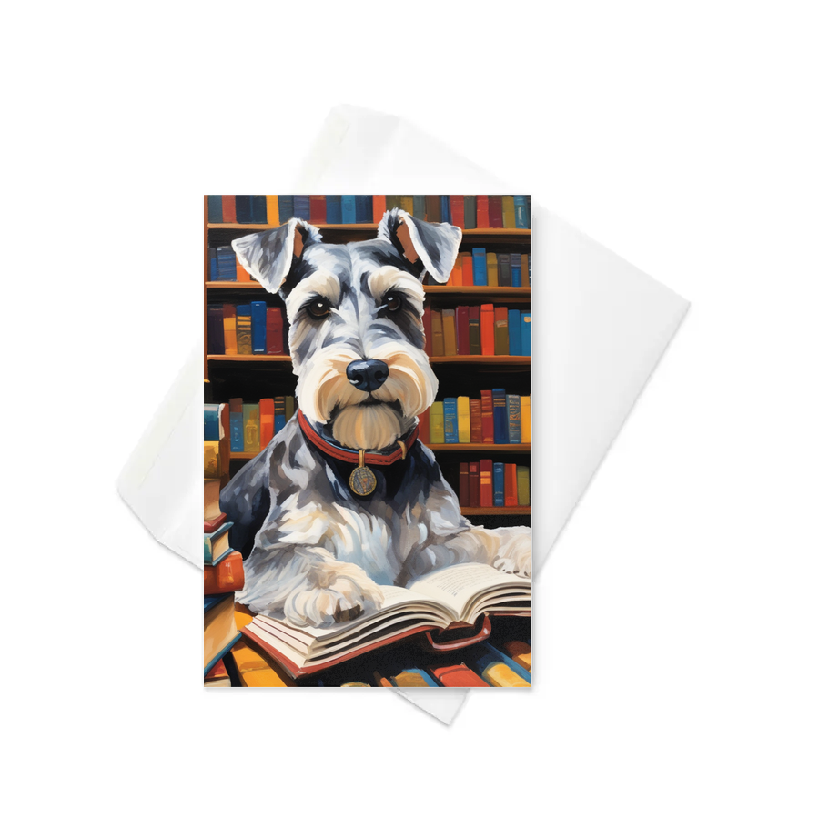 PugMug Custom Miniature Schnauzer Greeting Card