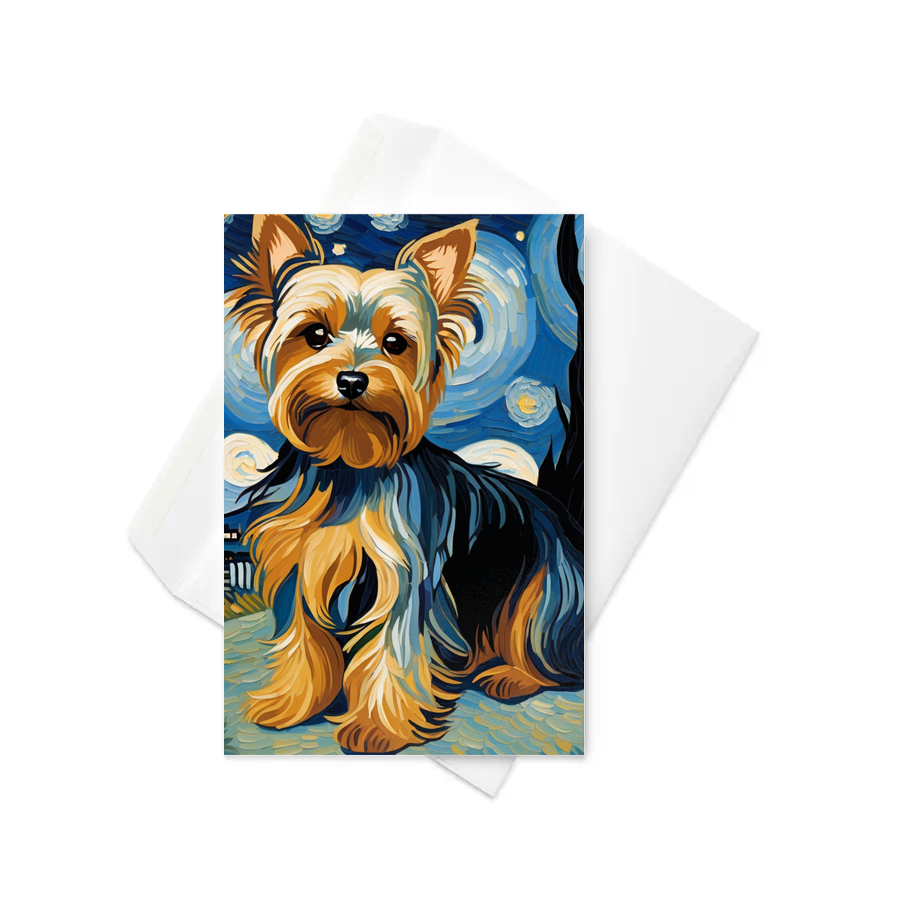 PugMug Custom Yorkshire Terrier Greeting Card