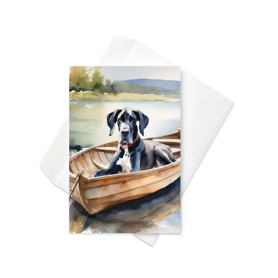 PugMug Custom Great Dane Greeting Card
