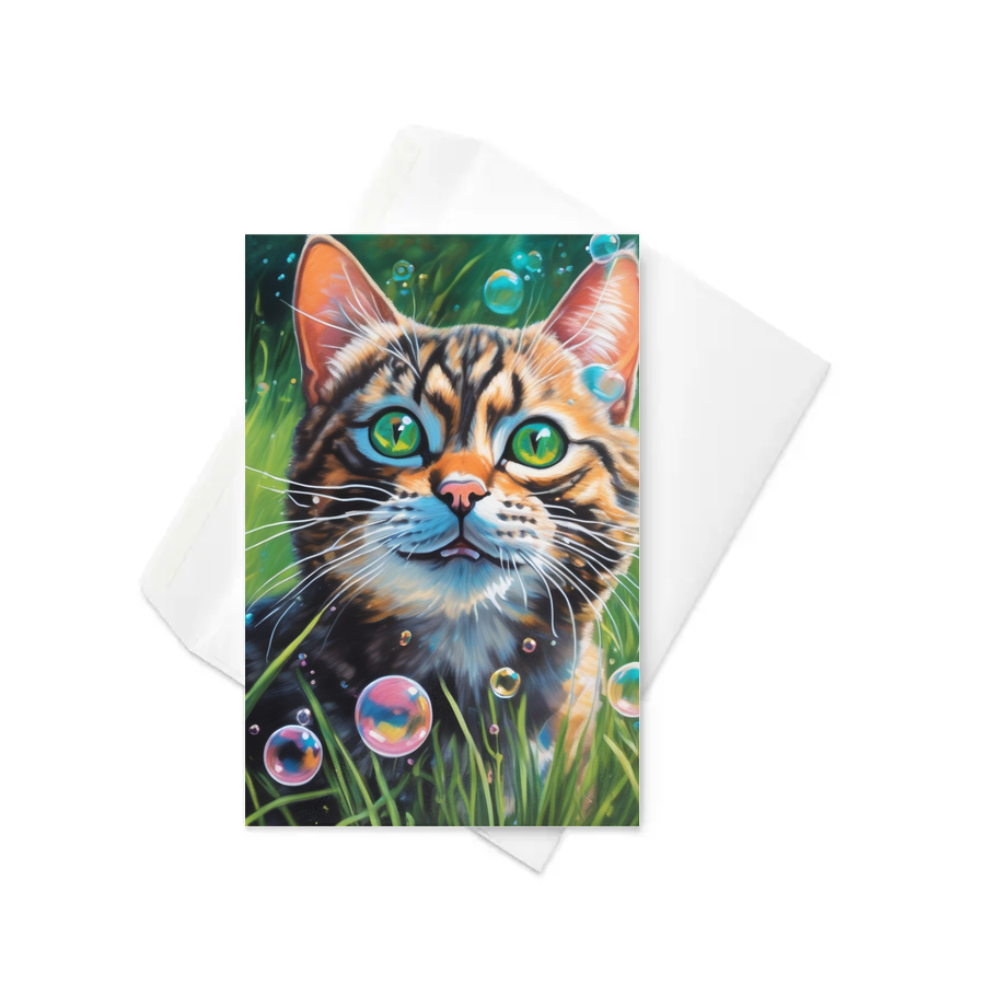 PugMug Custom Tabby Exotic Cat Greeting Card