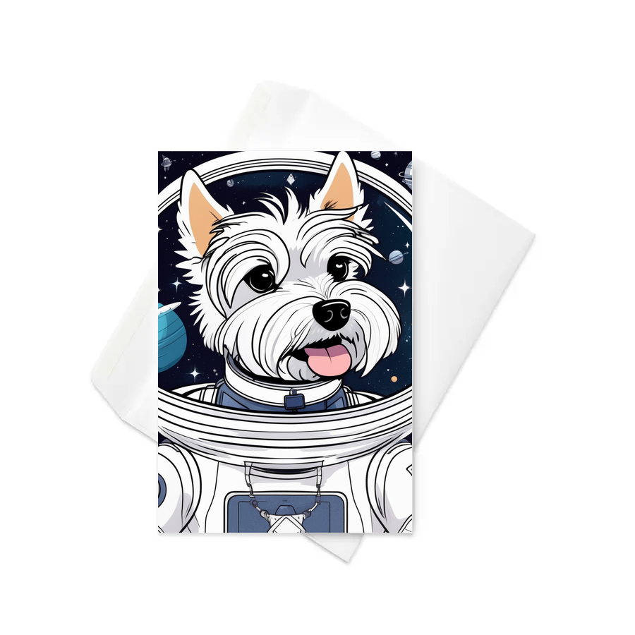 PugMug Custom West Highland White Terrier Greeting Card