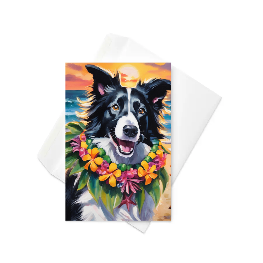 PugMug Custom Border Collie Greeting Card