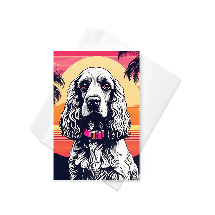 PugMug Custom Cocker Spaniel Greeting Card