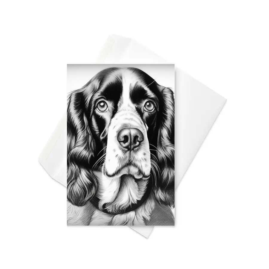 PugMug Custom English Springer Spaniel Greeting Card