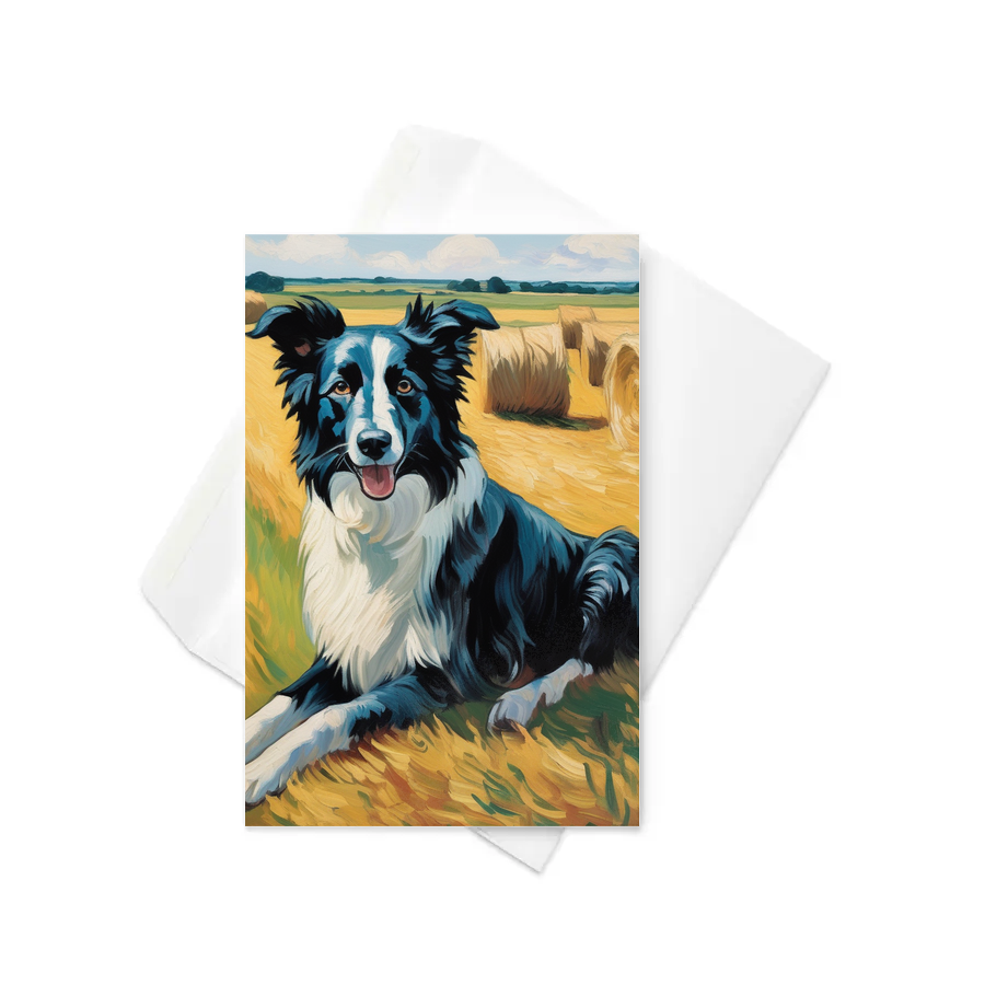 PugMug Custom Border Collie Greeting Card