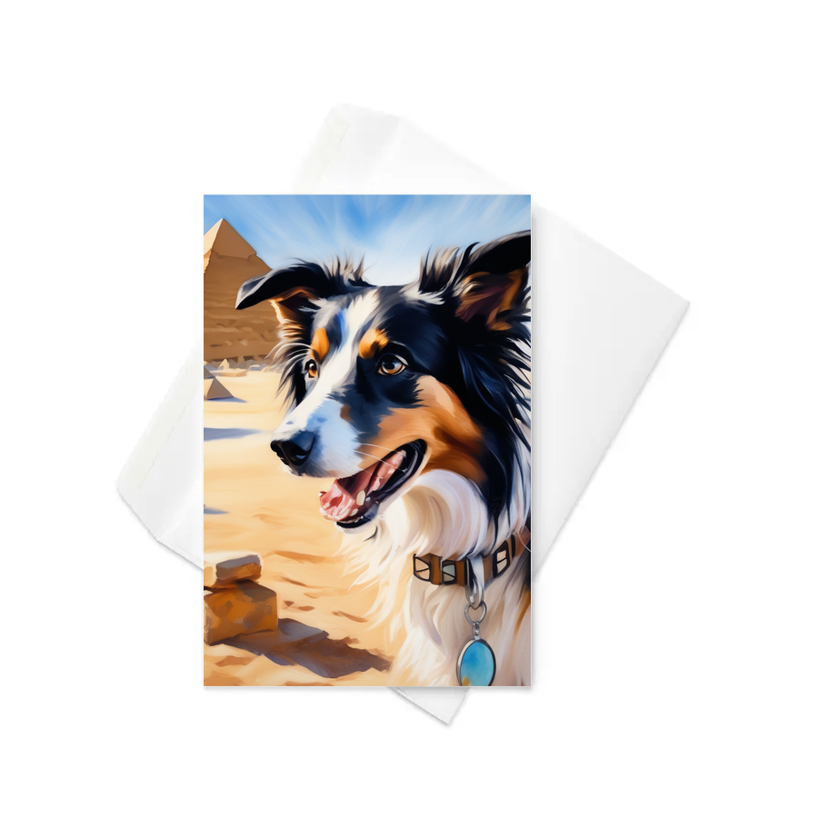 PugMug Custom Border Collie Greeting Card