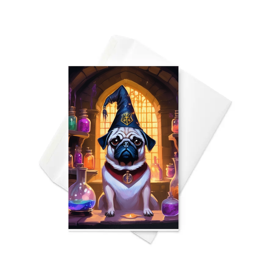 PugMug Custom Pug Greeting Card