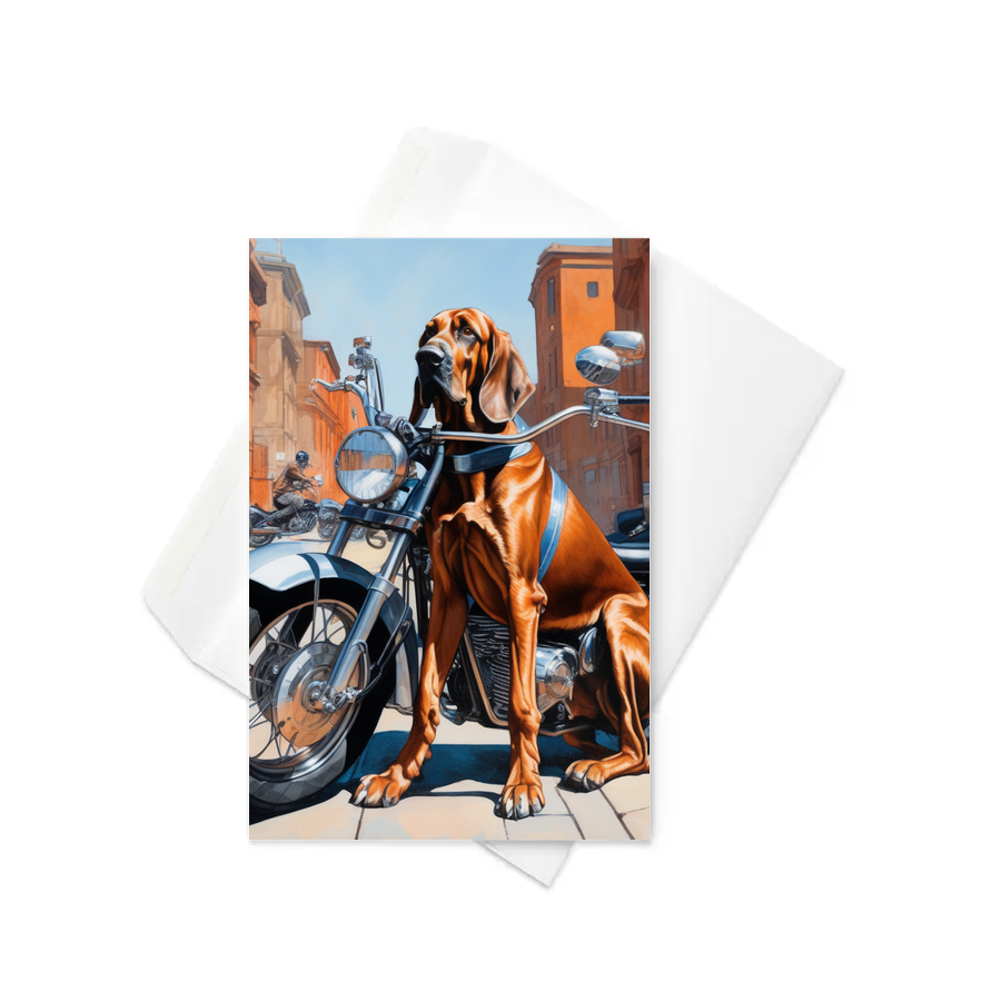 PugMug Custom Bloodhound Greeting Card