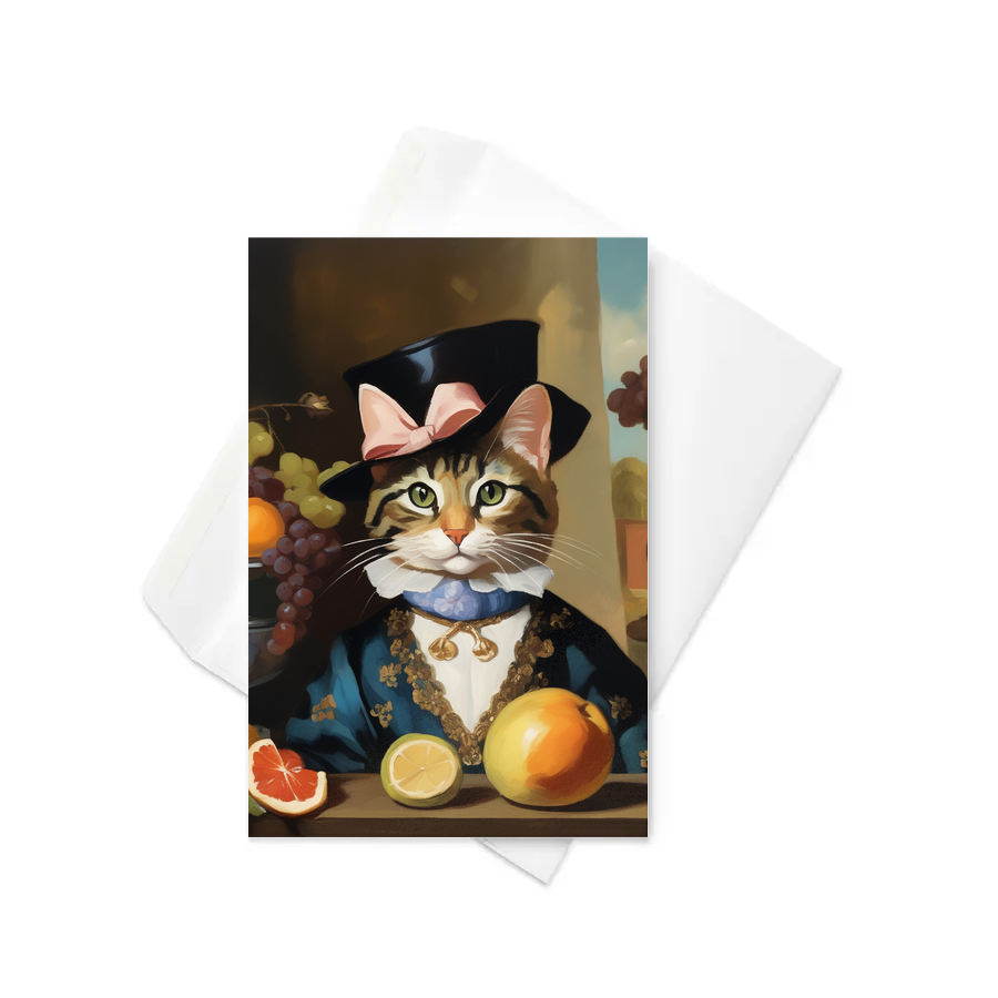 PugMug Custom Tabby Companion Cat Greeting Card