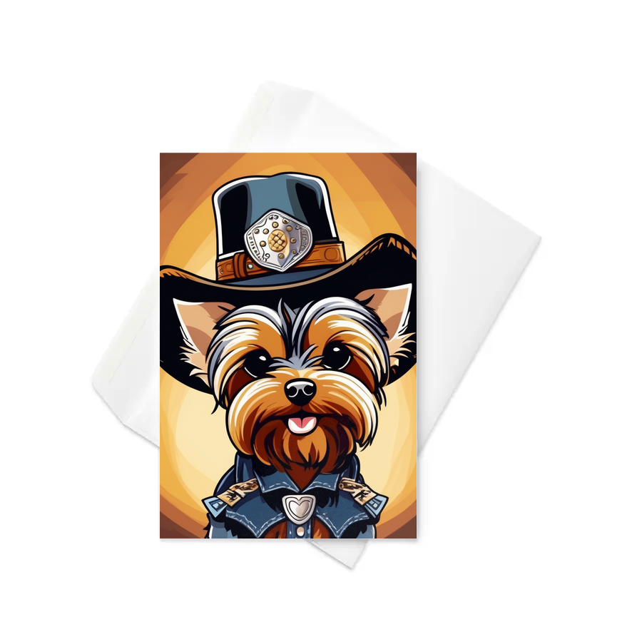 PugMug Custom Yorkshire Terrier Greeting Card