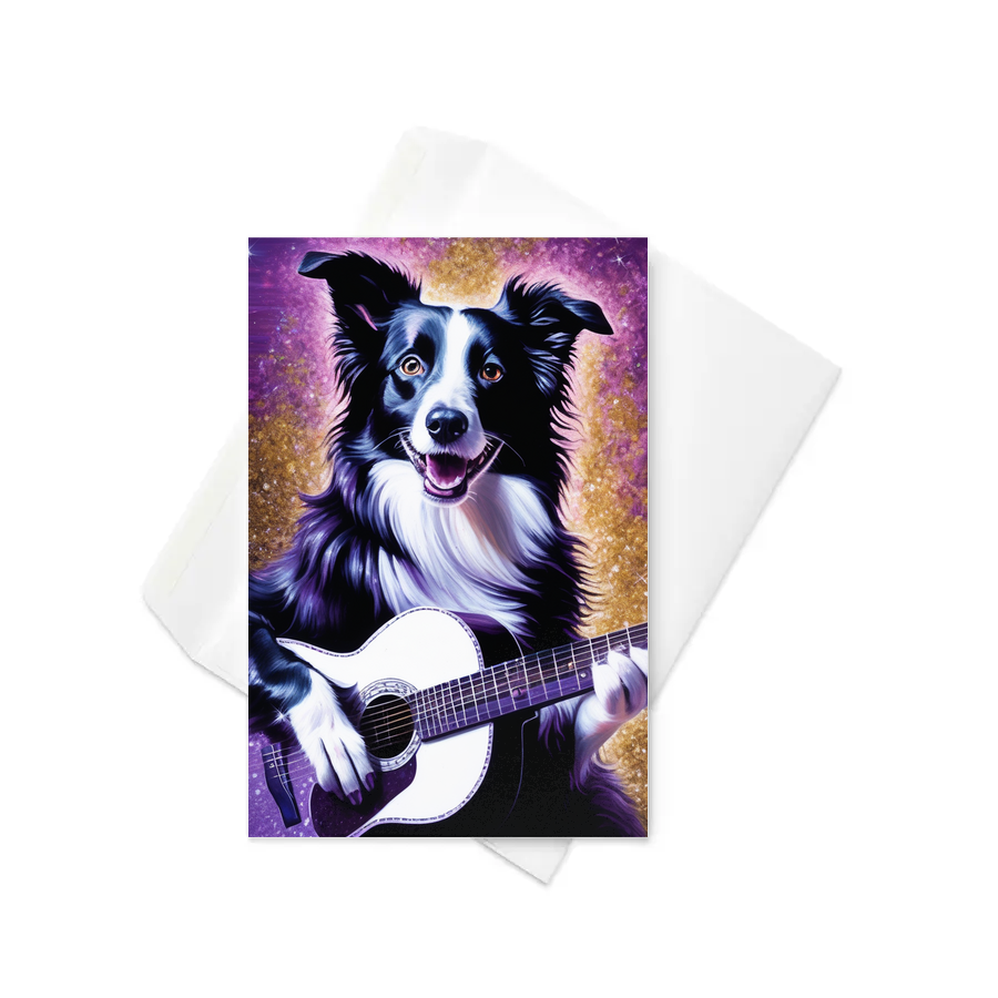 PugMug Custom Border Collie Greeting Card