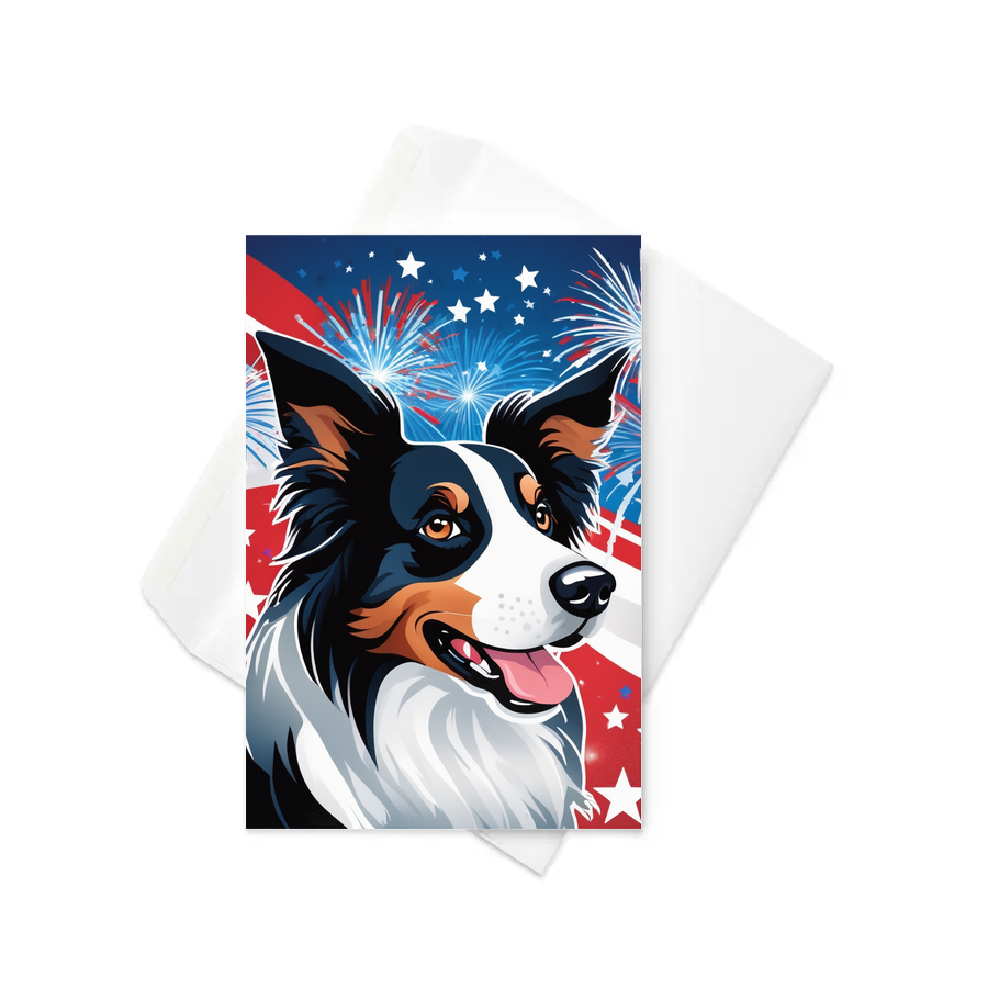 PugMug Custom Border Collie Greeting Card