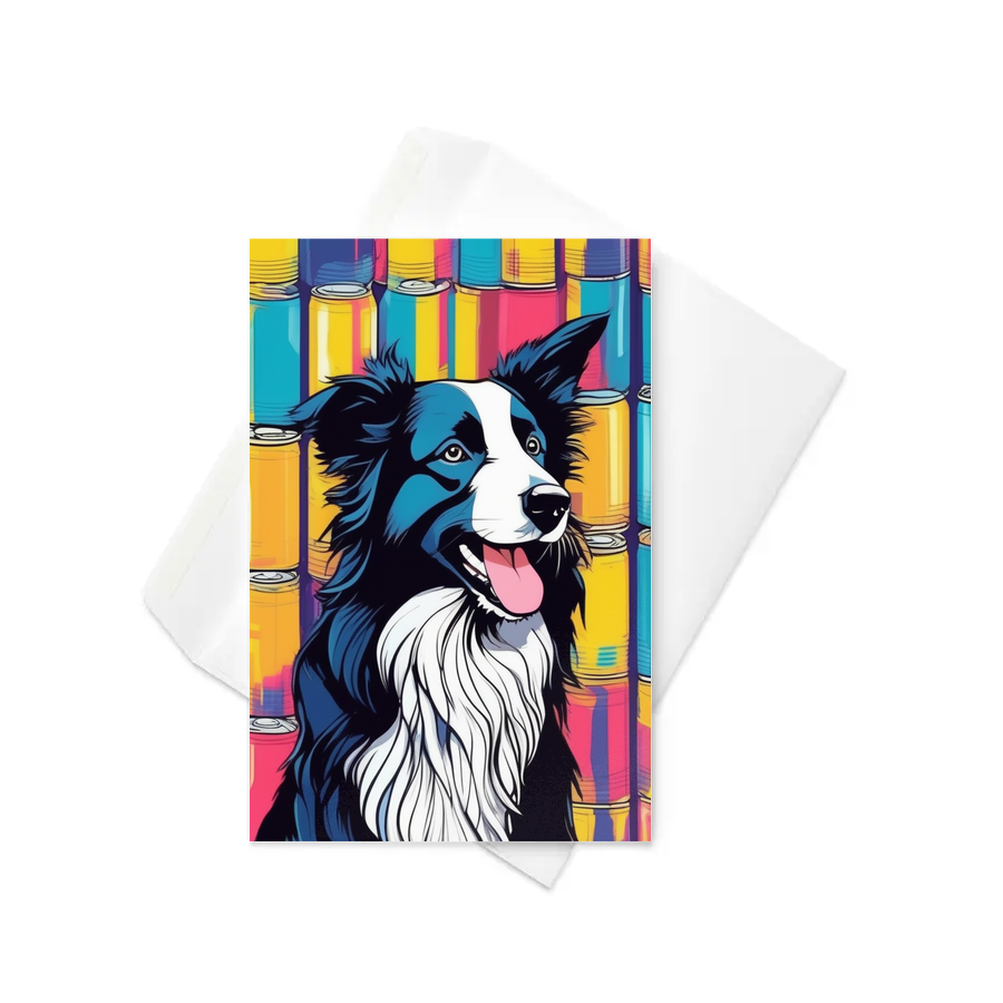 PugMug Custom Border Collie Greeting Card