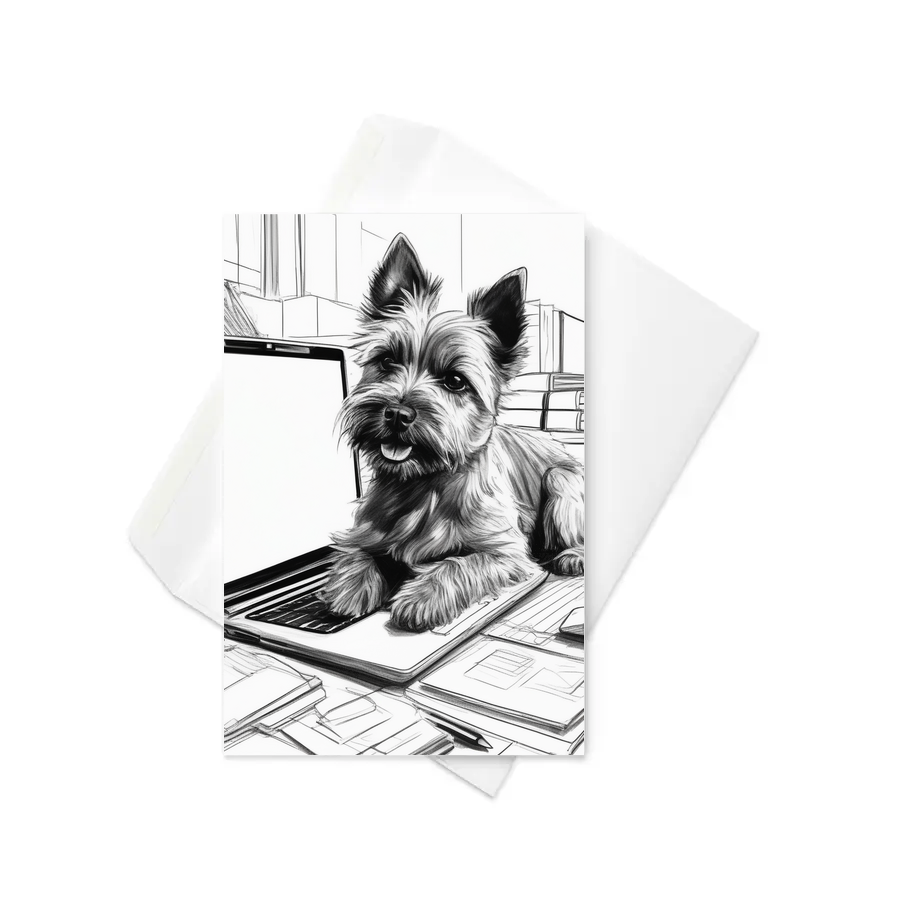 PugMug Custom Cairn Terrier Greeting Card