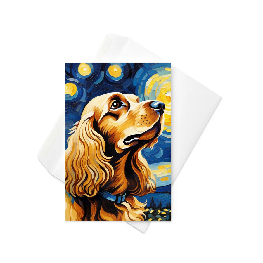 PugMug Custom English Cocker Spaniel Greeting Card