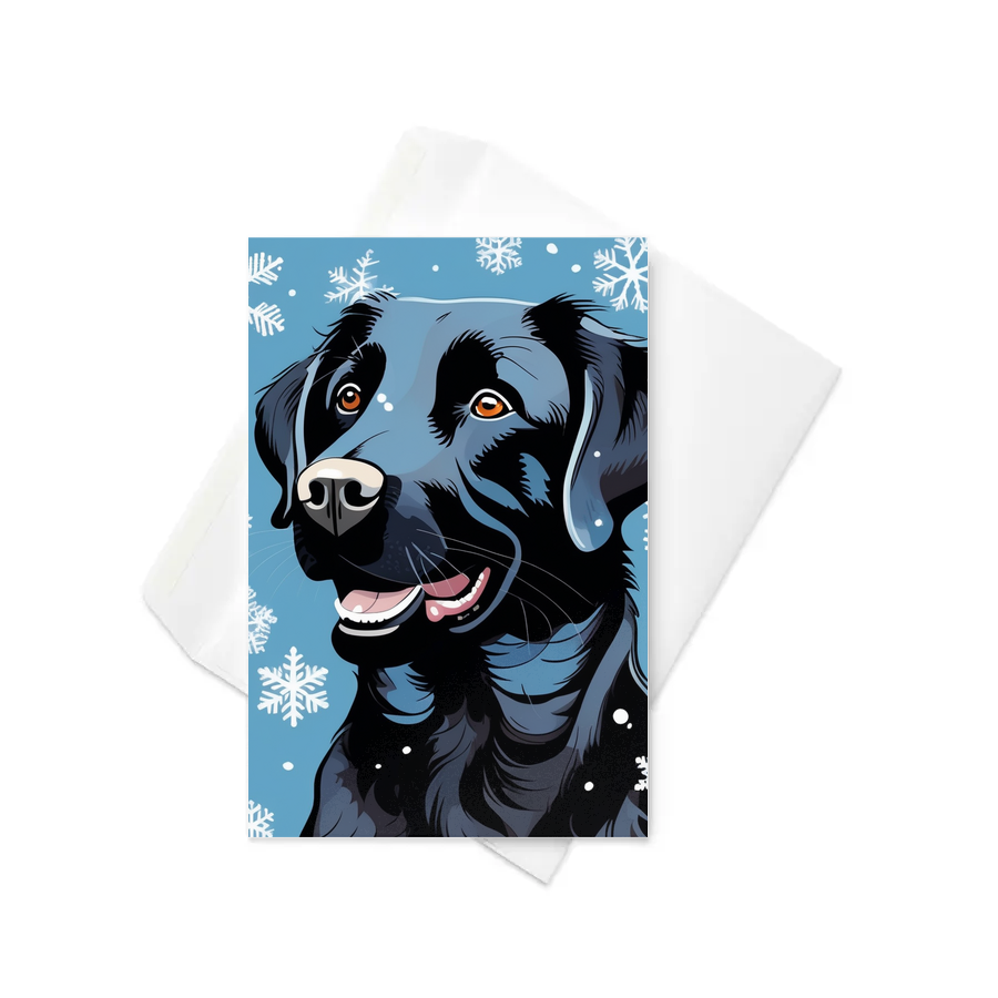 PugMug Custom Black Labrador Retriever Greeting Card